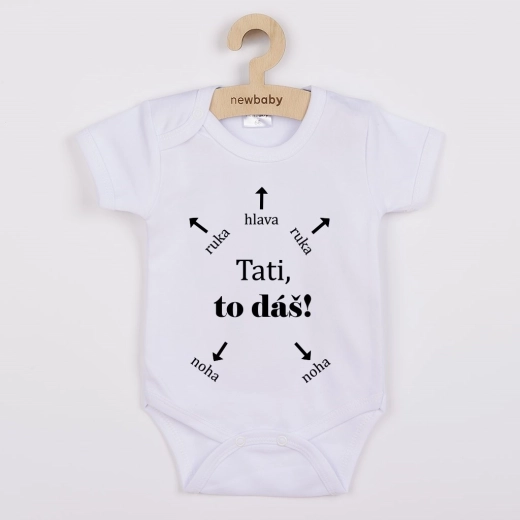 Body infantil con estampado New Baby Tati, ¡tú puedes! – manga corta
