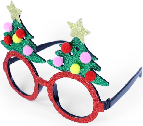 Gafas navideñas con motivo de arbolito