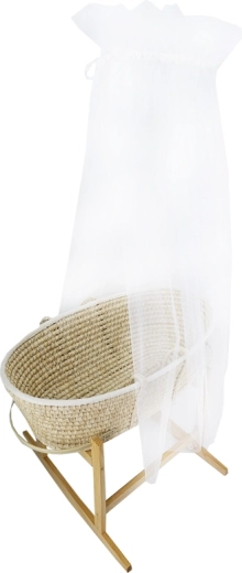 EKO dosel para cuna transparente blanco 150 × 300 cm