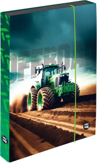 Caja para cuadernos A4 Jumbo con motivo de tractor Oxybag