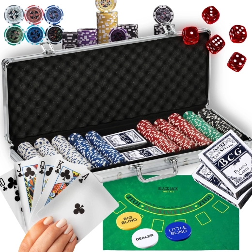 Set de póker Renew Force Royal Flush VIP500 en maletín de aluminio (500 fichas)