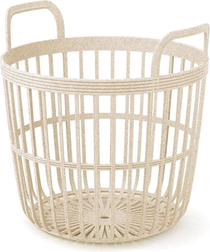 Cesto con asas Zoe Basket Eco Wood 41,9 cm – crema