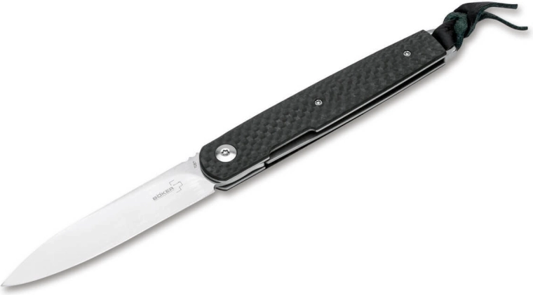 Böker Plus LRF Carbon cuchillo de bolsillo de caballero 7,8 cm