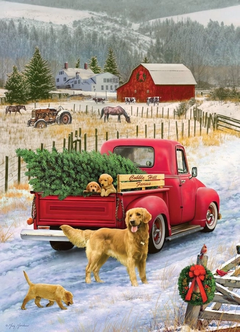Puzzle Navidad en la granja 1000 piezas Cobble Hill