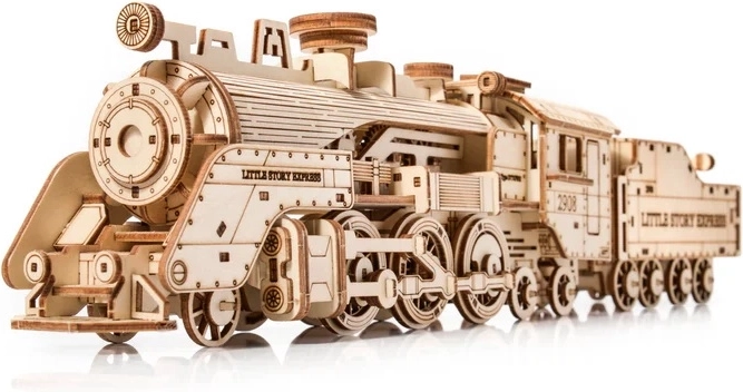 Little Story rompecabezas 3D de madera locomotora de vapor
