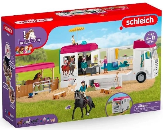 Transportador de caballos Schleich Horse Club con figuras