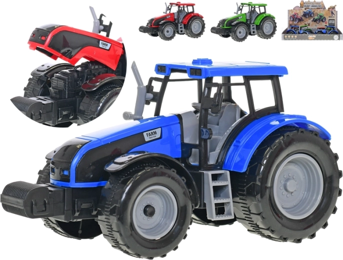 Tractor de plástico con volante de inercia 20 cm