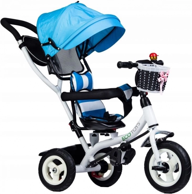 Triciclo con capota giratoria y ruedas de goma resistentes ECOTOYS