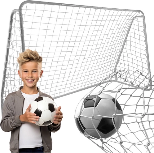 Red para portería de fútbol metálica Trizand 213 × 150 × 90 cm