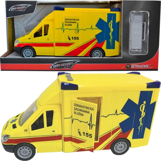 Ambulancia urbana 1:14 con volante de inercia