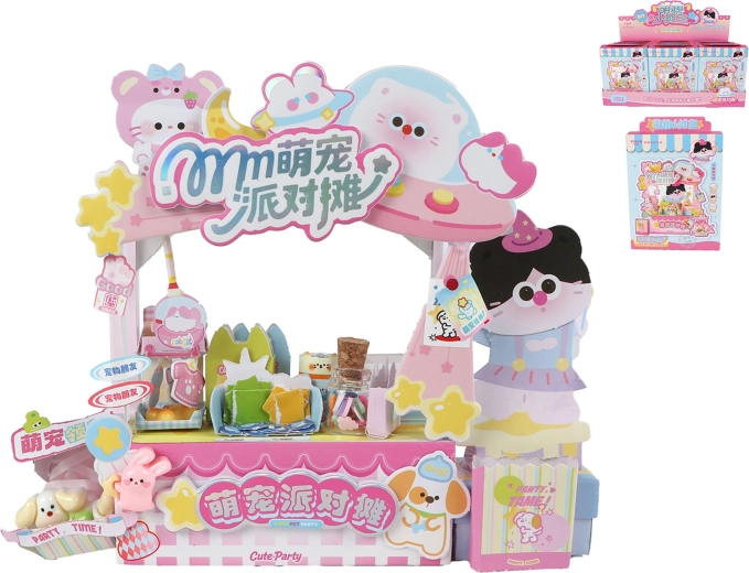 Puesto kawaii con animalitos 15,5 cm - 1 pieza
