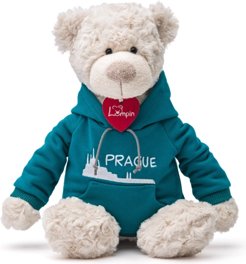 Oso Spencer con sudadera azul Praga 35 cm