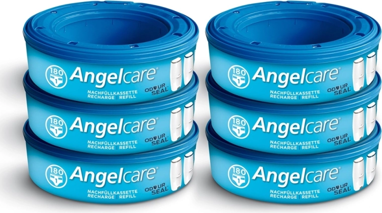 Angelcare recambios de casete para cubo de pañales, 6 uds.