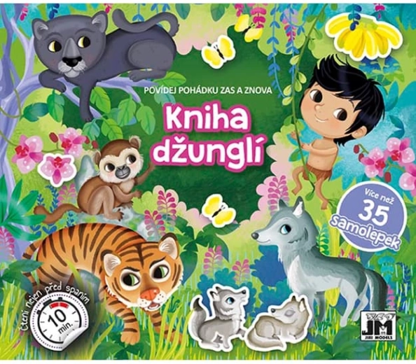 Cuenta un cuento Libro de la Selva – librito interactivo de pegatinas