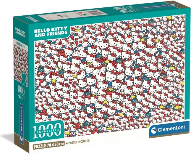 Puzzle CLEMENTONI Impossible Hello Kitty 1000 piezas