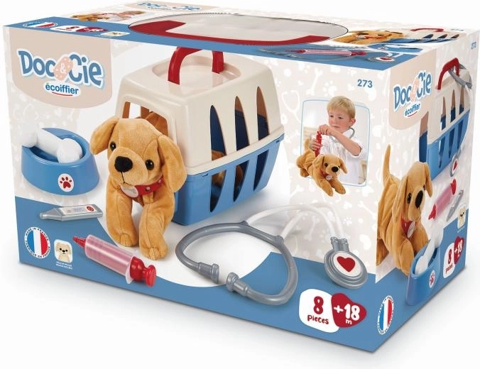 Maletín para el pequeño veterinario con perrito