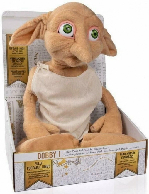 Muñeco de peluche elfo doméstico Dobby 30 cm HARRY POTTER – hablador y articulable