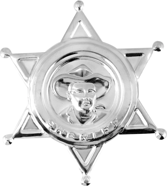 Estrella de sheriff dorada