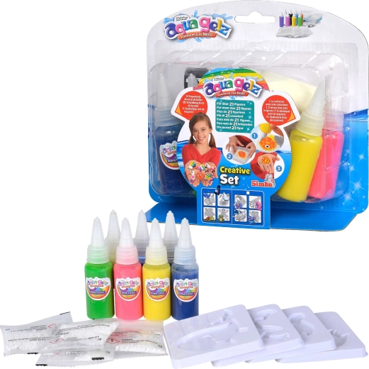 Simba Aqua Gelz set creativo de criaturas marinas con 7 colores de gel y moldes