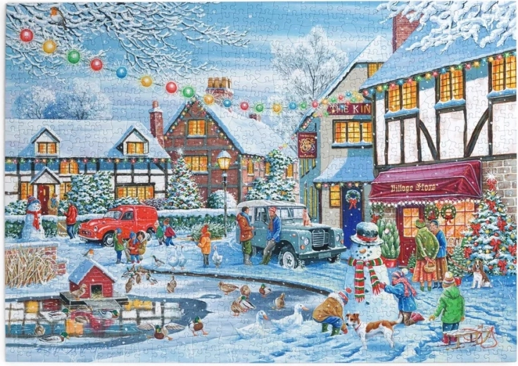 Puzzle Sobre hielo fino de 1000 piezas