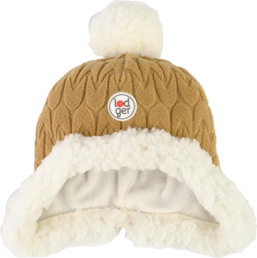 Gorro de forro polar Lodger Hatter Empire Fleece dark honey 0–3 meses