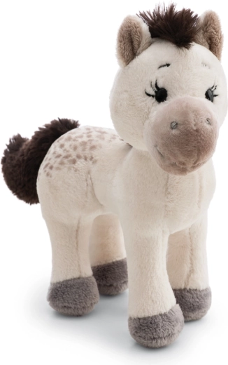 Poni de peluche Nici Mony blanco 17 cm, gama Green