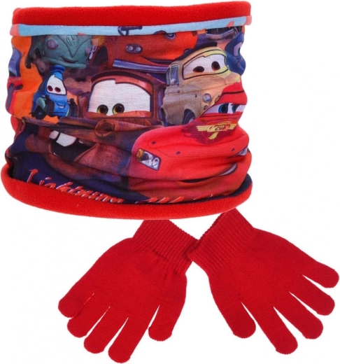 Conjunto de braga de cuello y guantes Disney Cars