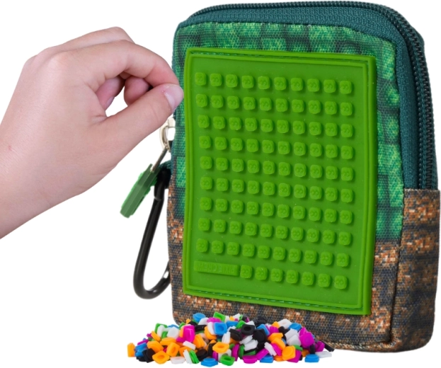 Pixie Crew bolsillo cuadrado verde con píxeles Mine&Craft