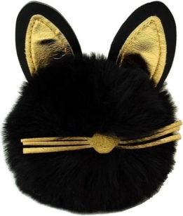 Colgante de gatito con pompón