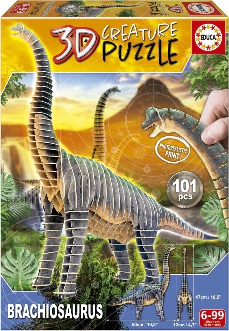Puzzle 3D Brachiosaurus - 101 piezas