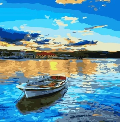 Norimpex Pintura por números Barquito 40 × 50 cm