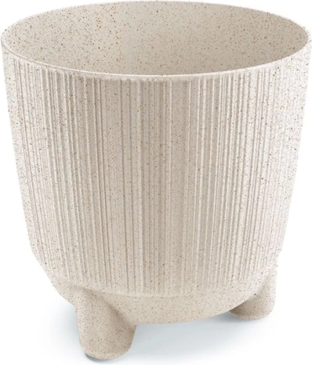 Maceta Ryfo N Eco Wood 16,8 cm blanca