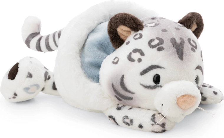 Peluche de leopardo de las nieves Eleni Snowbell de NICI GREEN, tumbado 20 cm