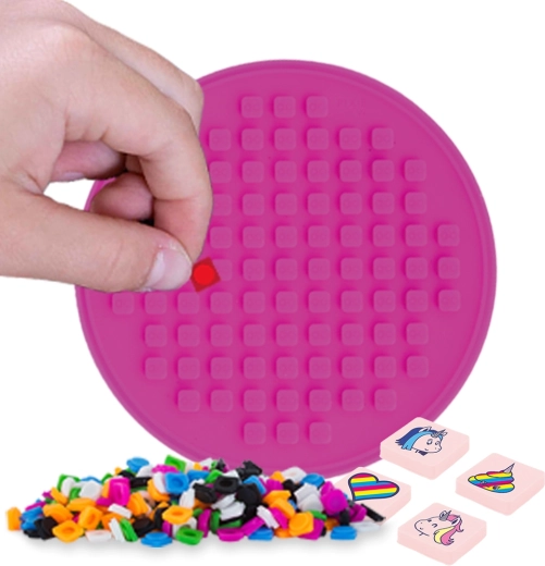 Pixie crew panel adhesivo mosaico círculo fucsia