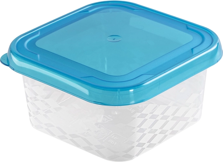 Blue Box Recipiente cuadrado para alimentos 0,25 l azul