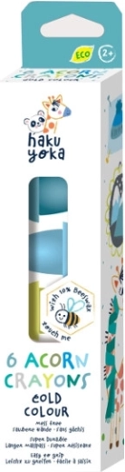 Haku Yoka ceras de colores en forma de bellota – colores fríos, 6 uds.