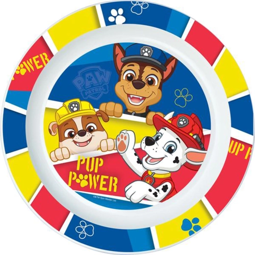 Plato de plástico PAW Patrol 22 cm azul