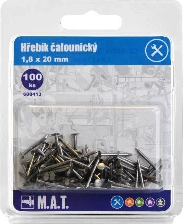 Clavos para tapicería 20 × 1,8 mm (100 uds)