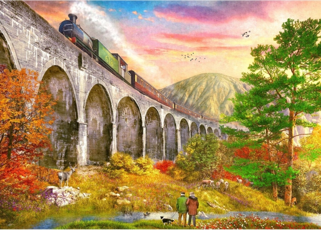 Puzzle Viaducto de Glenfinnan 1000 piezas