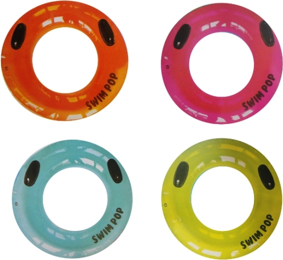 Aros de natación inflables de 90 cm con asas