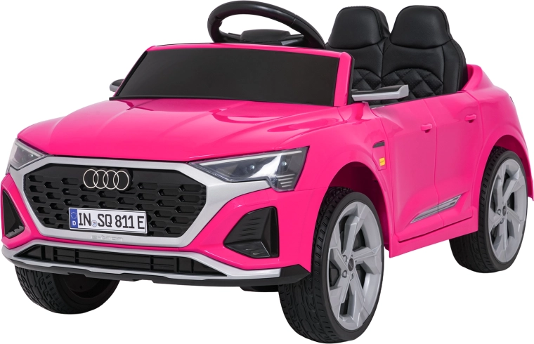 Coche eléctrico infantil Audi SQ8 rosa con mando a distancia