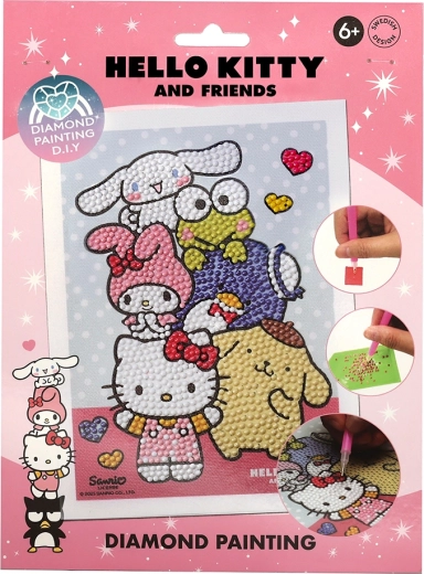 Hello Kitty pintura de diamantes por números para niños