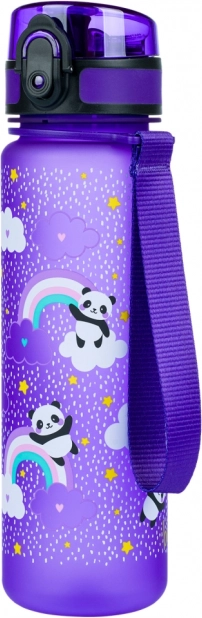 Botella de bebida de tritán con motivo de Panda y arcoíris 500 ml