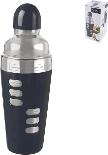 Coctelera de acero inoxidable con recetas 0,69 l