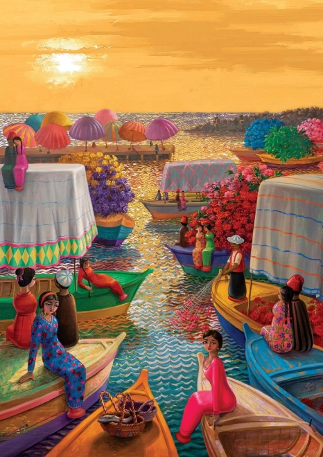 Puzzle Puerto de Flores 1000 Piezas