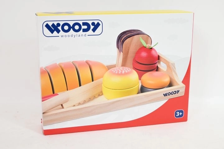 WOODY bandeja de madera con desayuno para cortar - 1 ud.