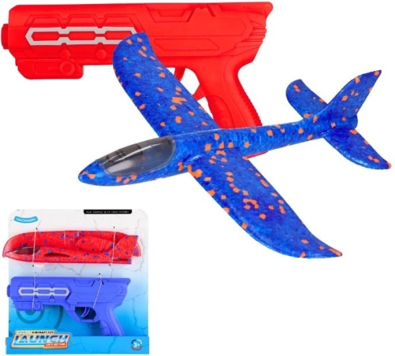 Avión lanzador de espuma con disparador (2 colores)