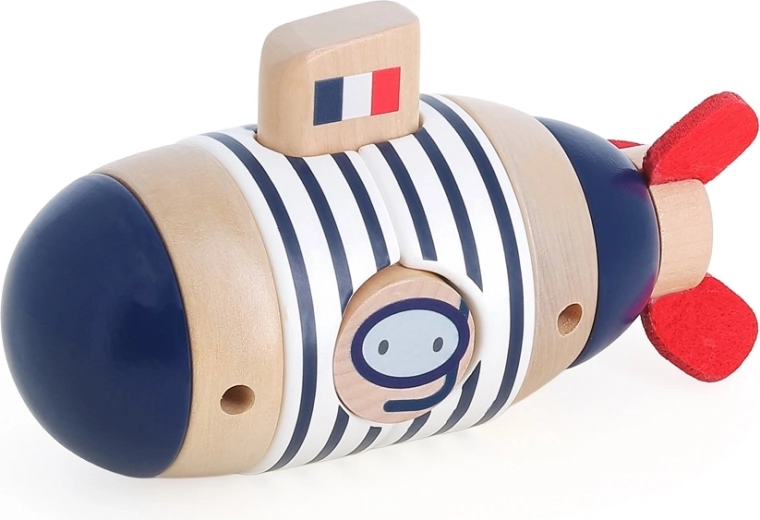 Vilac torre apilable de madera submarino con sorpresa