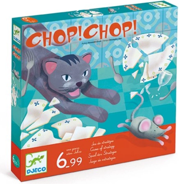 Djeco Chop! Chop! – juego estratégico familiar de gato y ratón