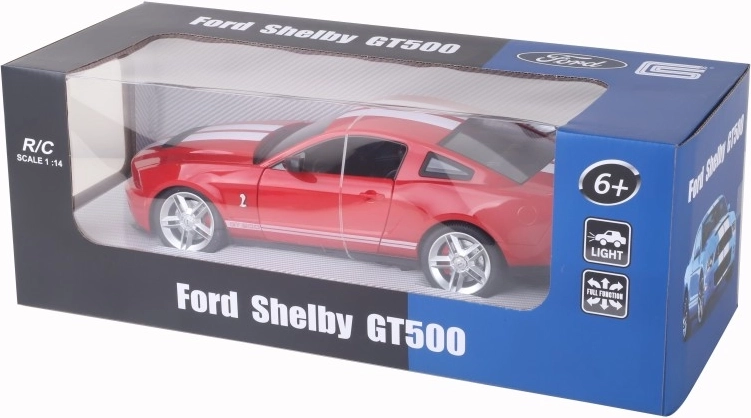 Coche RC Ford Mustang Shelby GT500 1:14 rojo o azul